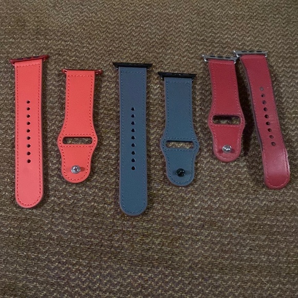 3 Apple Watch leather bands​​​ - Picture 1 of 5